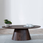 Whitby Walnut Oval Coffee Table