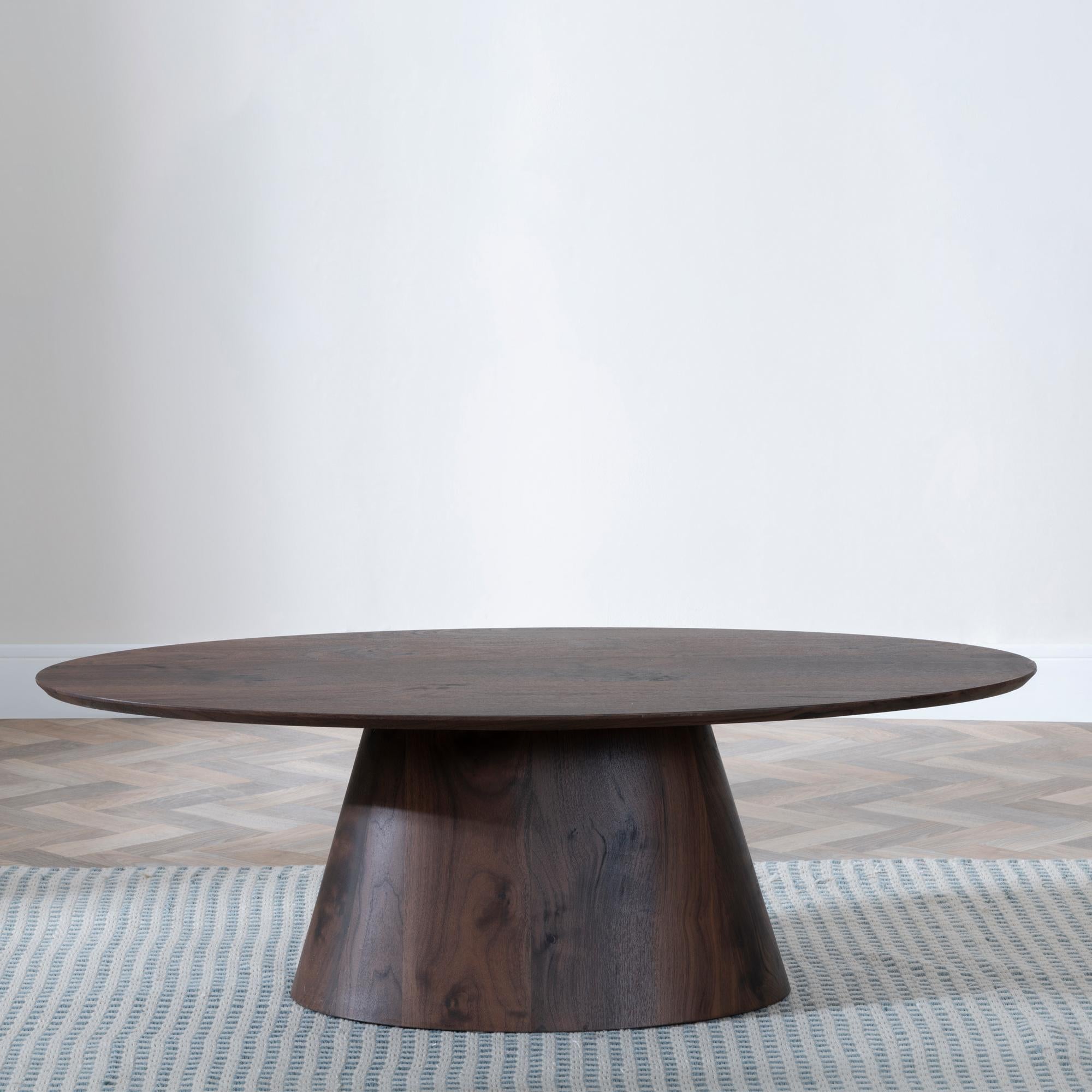 Whitby Walnut Oval Coffee Table