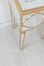 Cairo Mirrored Gold Trim Dressing Table