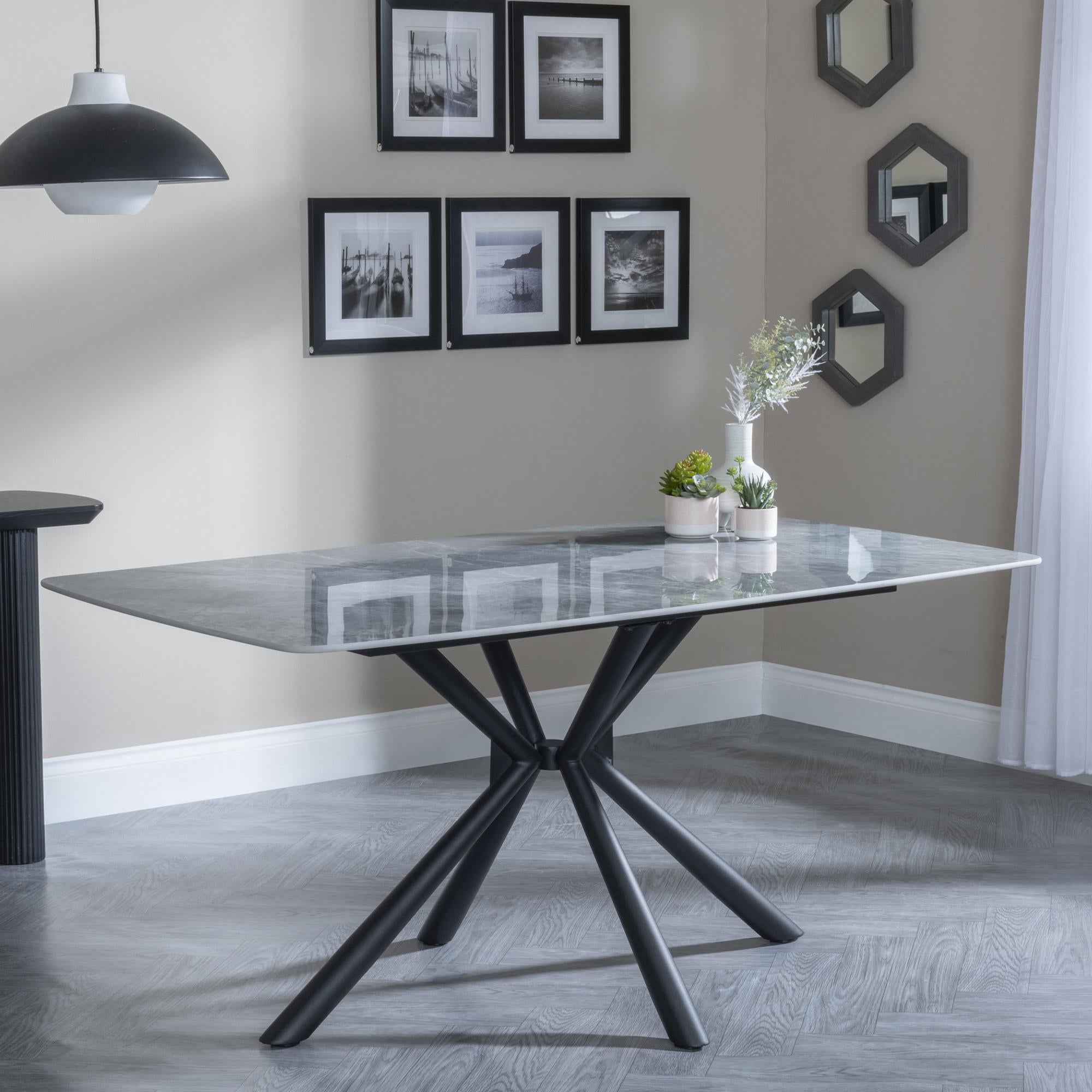Blanco Grey Sintered Stone Dining Table