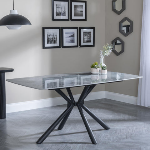 Blanco Grey Sintered Stone Dining Table