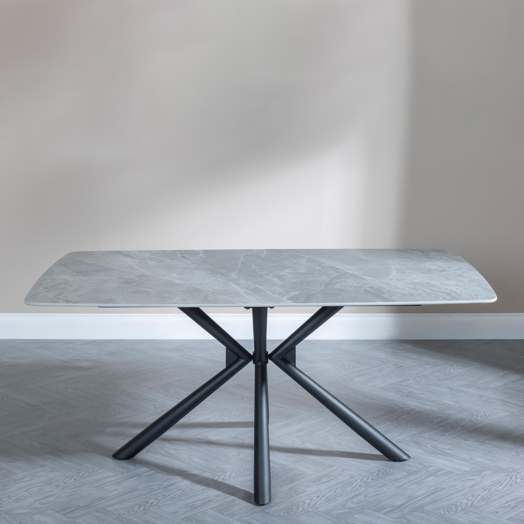 Blanco Grey Sintered Stone Dining Table