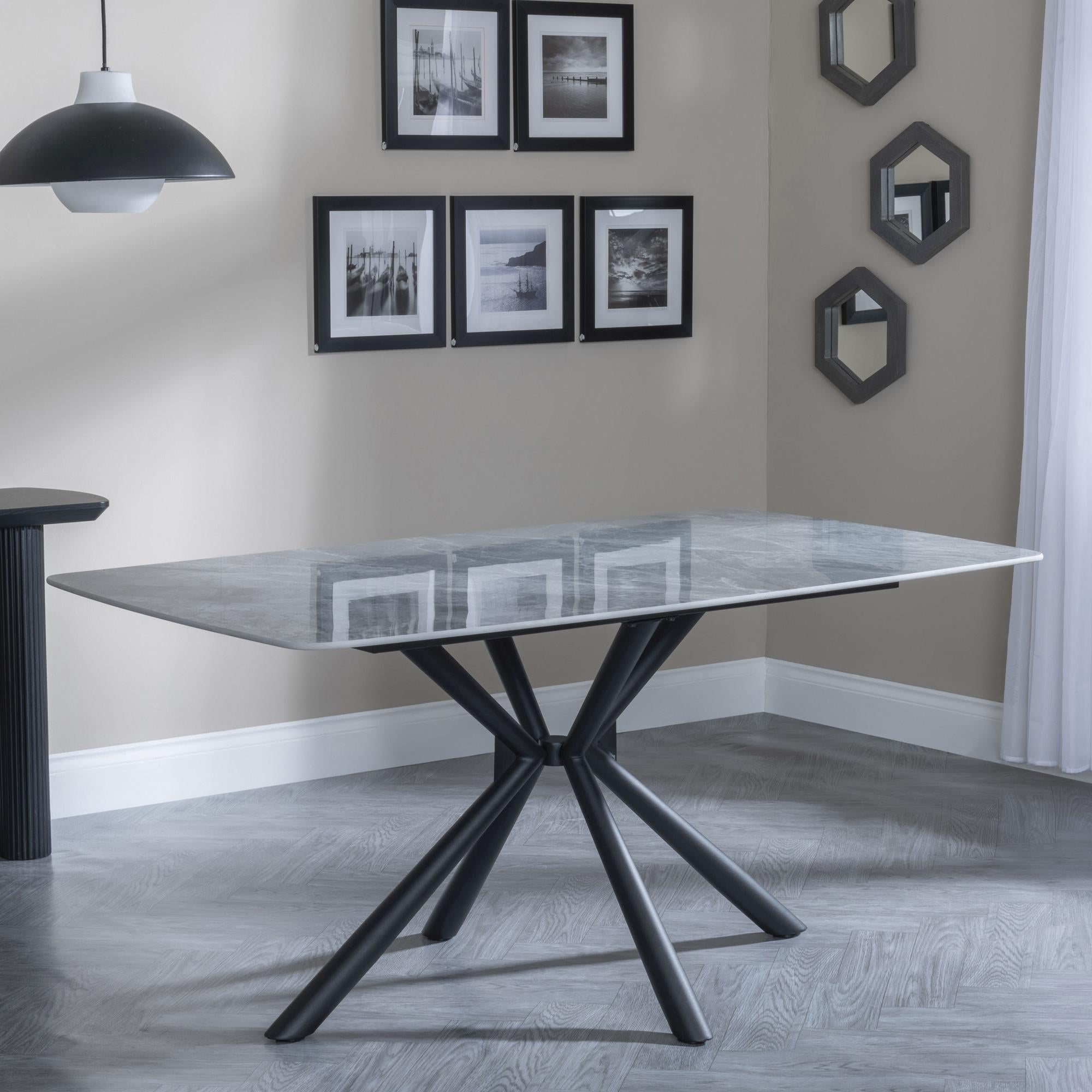 Blanco Grey Sintered Stone Dining Table