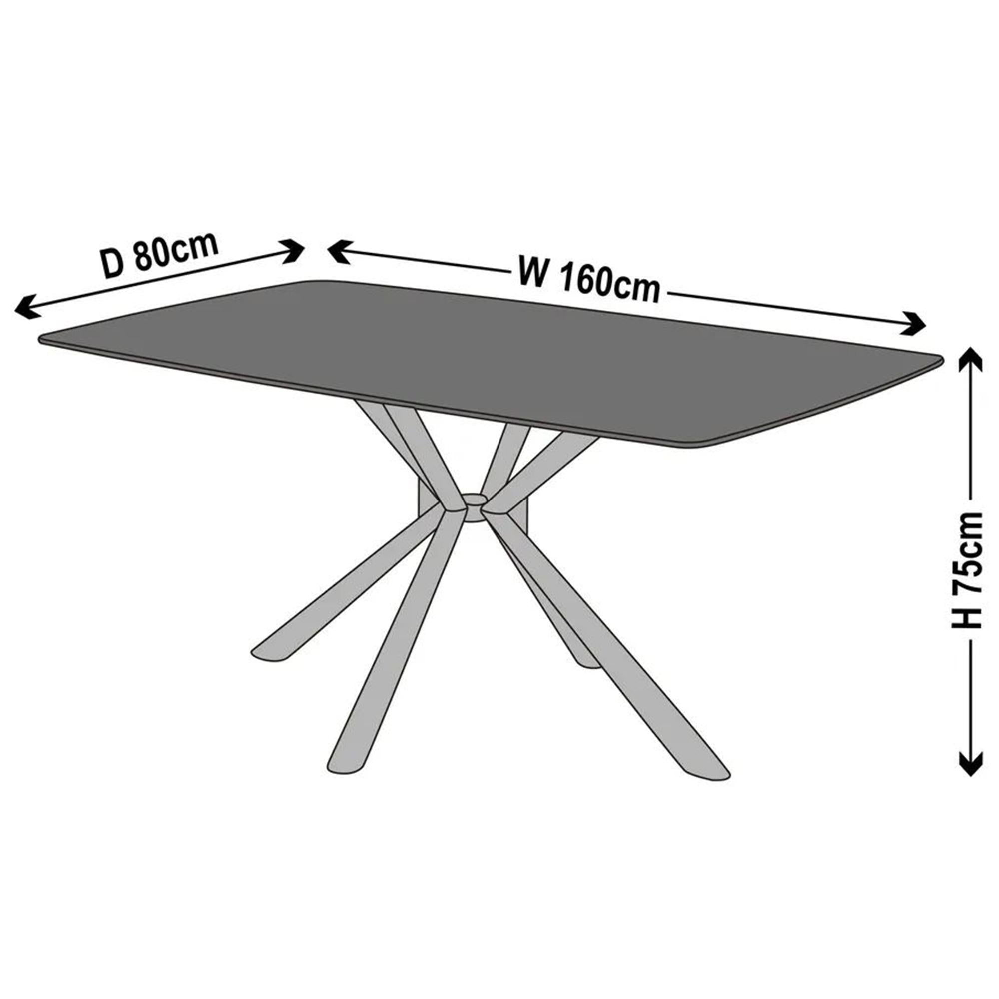 Blanco Grey Sintered Stone Dining Table