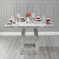 Hugo Grey Marble Dining Table - 200