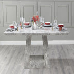 Hugo Grey Marble Dining Table - 160