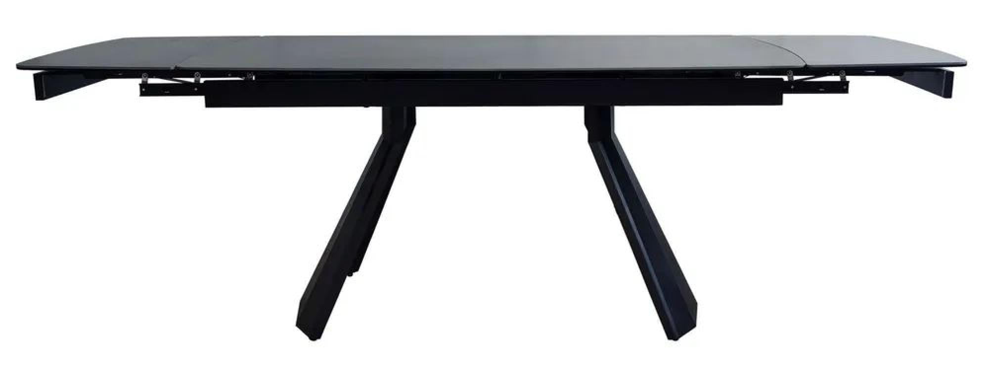 Luna Black Ceramic Extending Dining Table