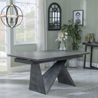 Lincoln Dark Grey Ceramic Extending Dining Table 160cm - 240cm