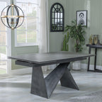 Lincoln Dark Grey Ceramic Extending Dining Table 160cm - 240cm
