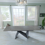 Lincoln Dark Grey Ceramic Extending Dining Table 160cm - 240cm
