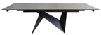 Lincoln Dark Grey Ceramic Extending Dining Table 160cm - 240cm