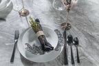 Mercury Grey Marble and Chrome Dining Table - 220cm