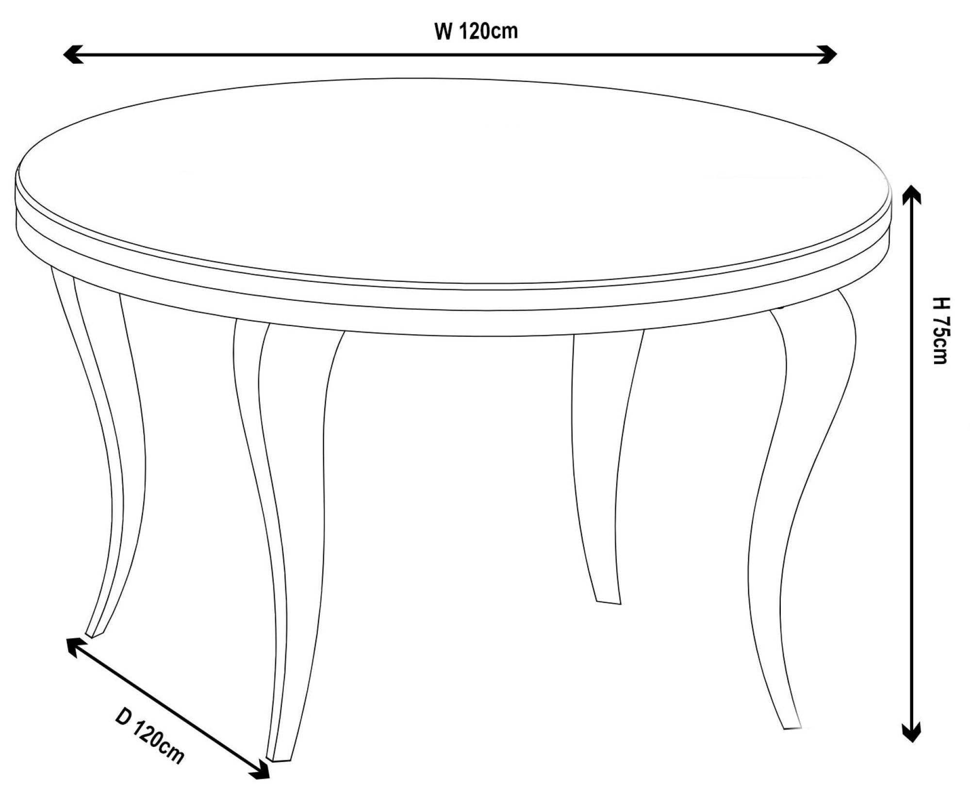 Merida Grey Marble & Chrome Round Dining Table