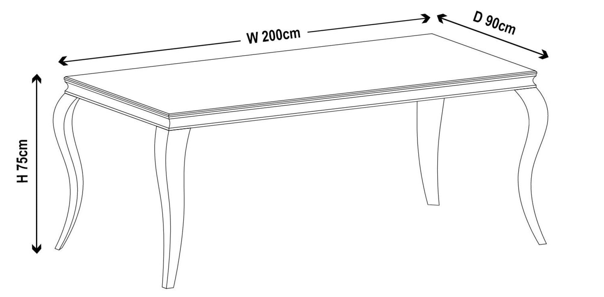 Merida Grey Marble and Chrome Dining Table - 150cm