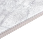 Merida Grey Marble and Chrome Dining Table - 150cm
