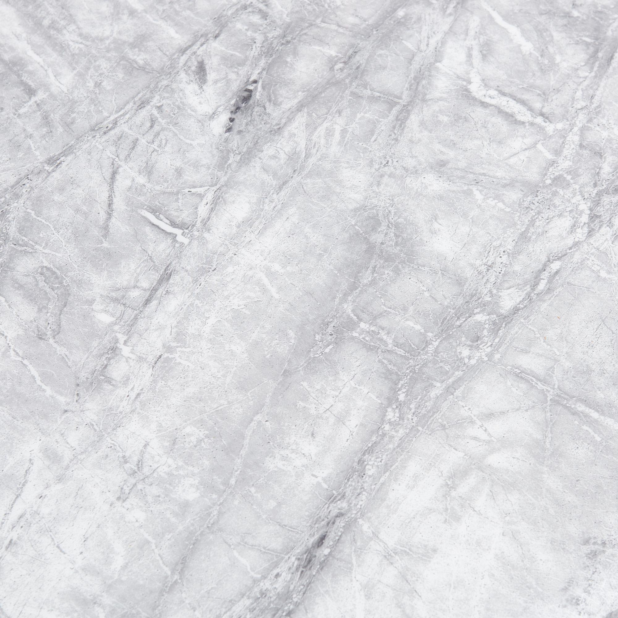 Merida Grey Marble and Chrome Dining Table - 150cm
