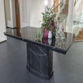 Nebula Black Marble Dining Table - 160