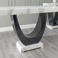 Omega White Marble Dining Table - 160