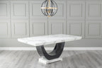 Omega White Marble Dining Table - 160