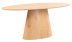Whitby Oak 6 Seater Oval Dining Table