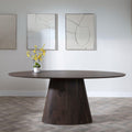 Whitby Walnut 6 Seater Oval Dining Table