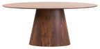 Whitby Walnut 6 Seater Oval Dining Table