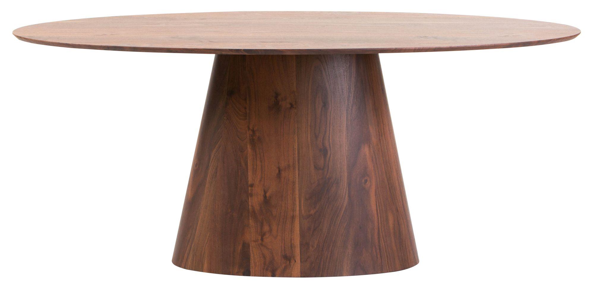 Whitby Walnut 6 Seater Oval Dining Table