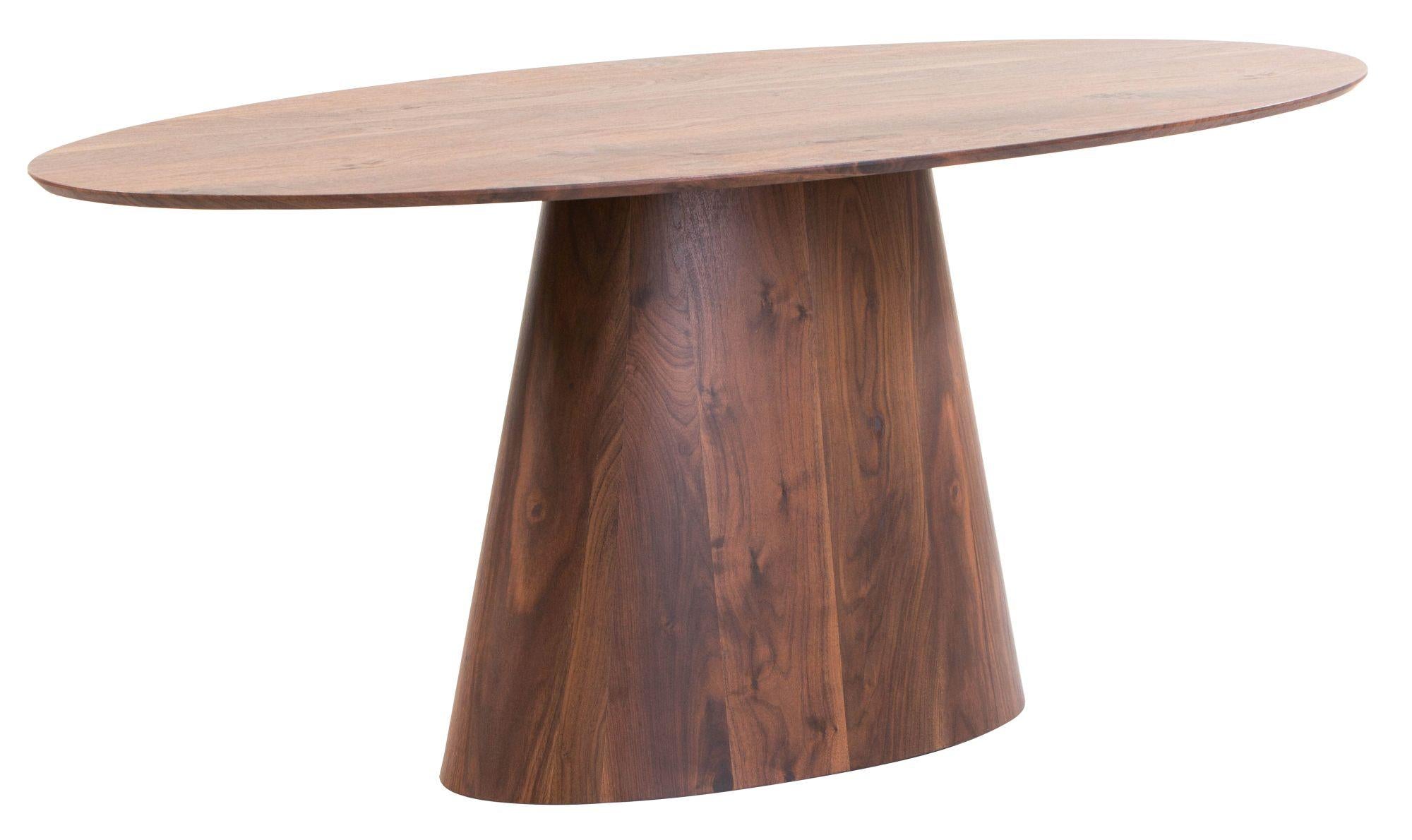 Whitby Walnut 6 Seater Oval Dining Table