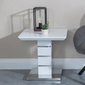 Brice White Gloss Lamp Table