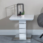 Brice White Gloss Lamp Table