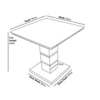 Brice White Gloss Lamp Table