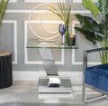 Enzo Glass Top Side Table