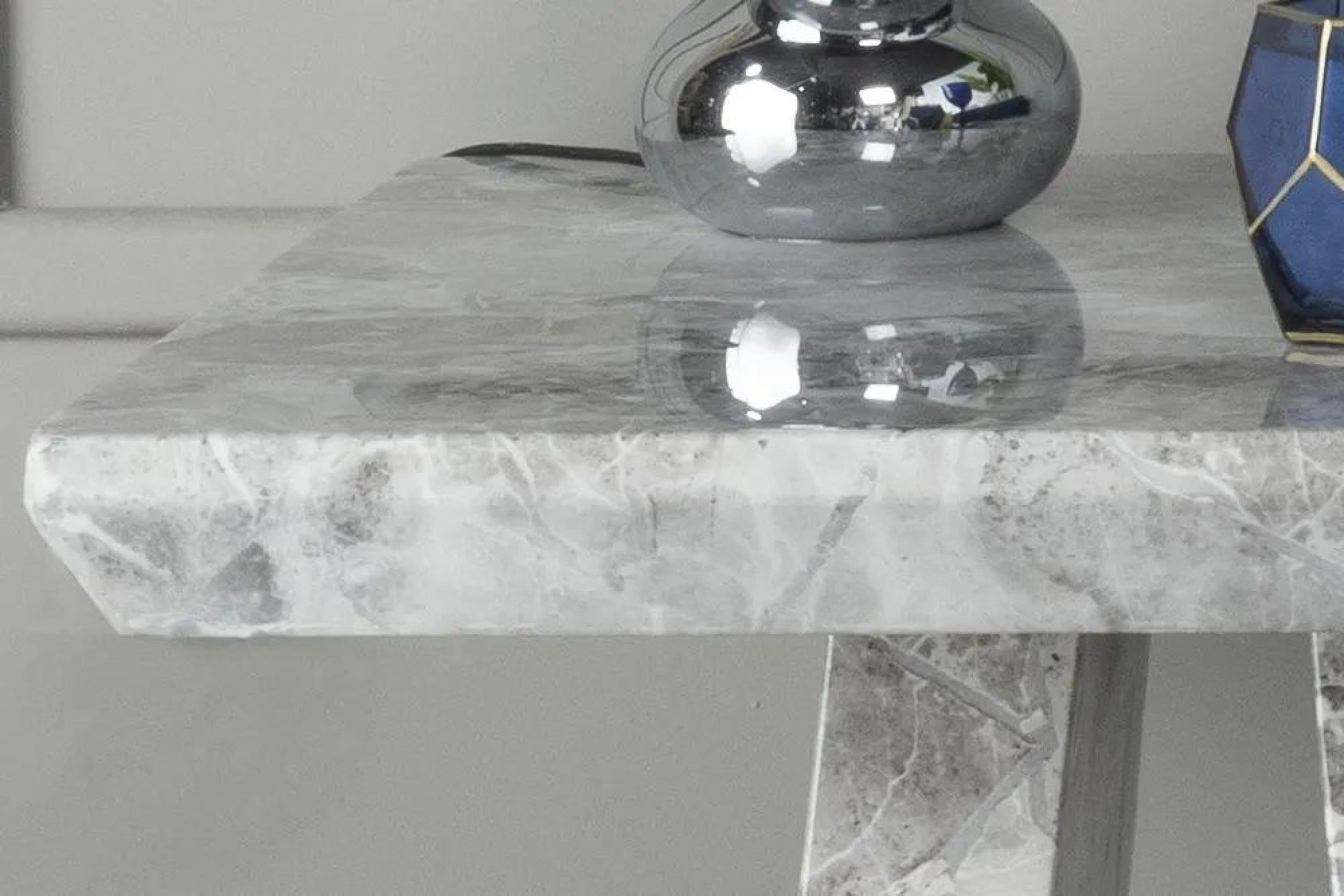Hugo Grey Marble Side Table