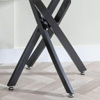 Sutton Grey and Black Square Side Table - 55cm Glass Top with Concrete Effect
