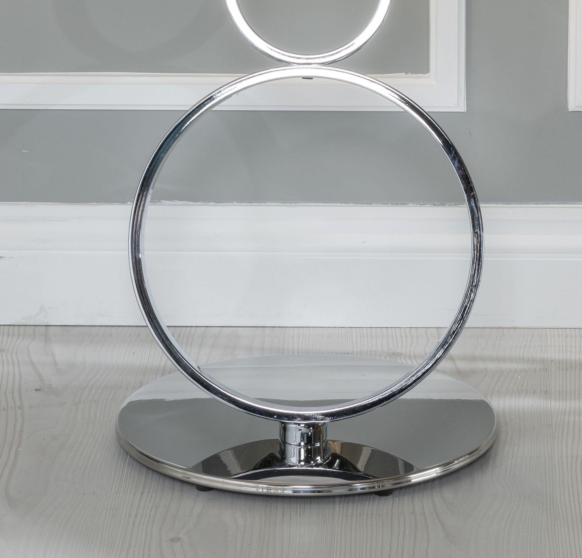 Virgo Glass Top Round Side Table