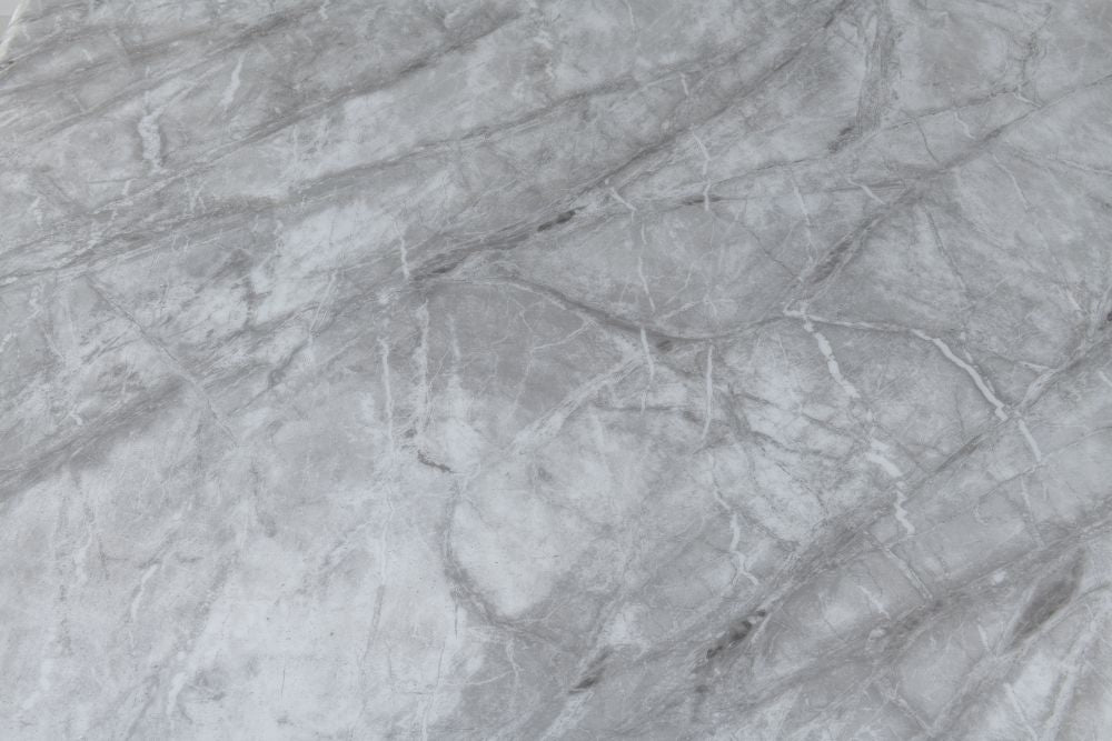 Welby Grey Marble and Chrome Side Table