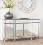 Acorn Mirrored Champagne Trim Large Sideboard - 3 Doors