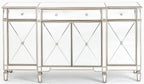 Acorn Mirrored Champagne Trim Large Sideboard - 3 Doors