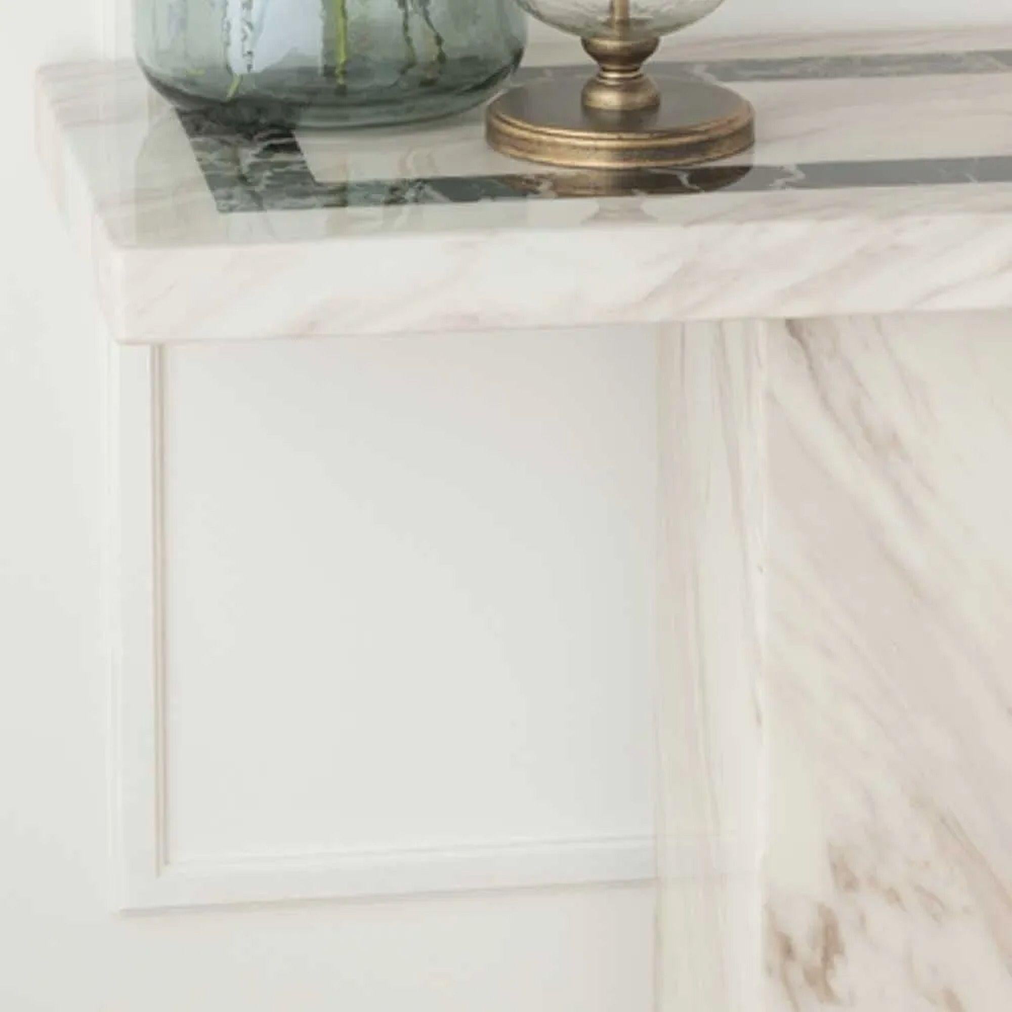 Arzano Cream Marble Console Table