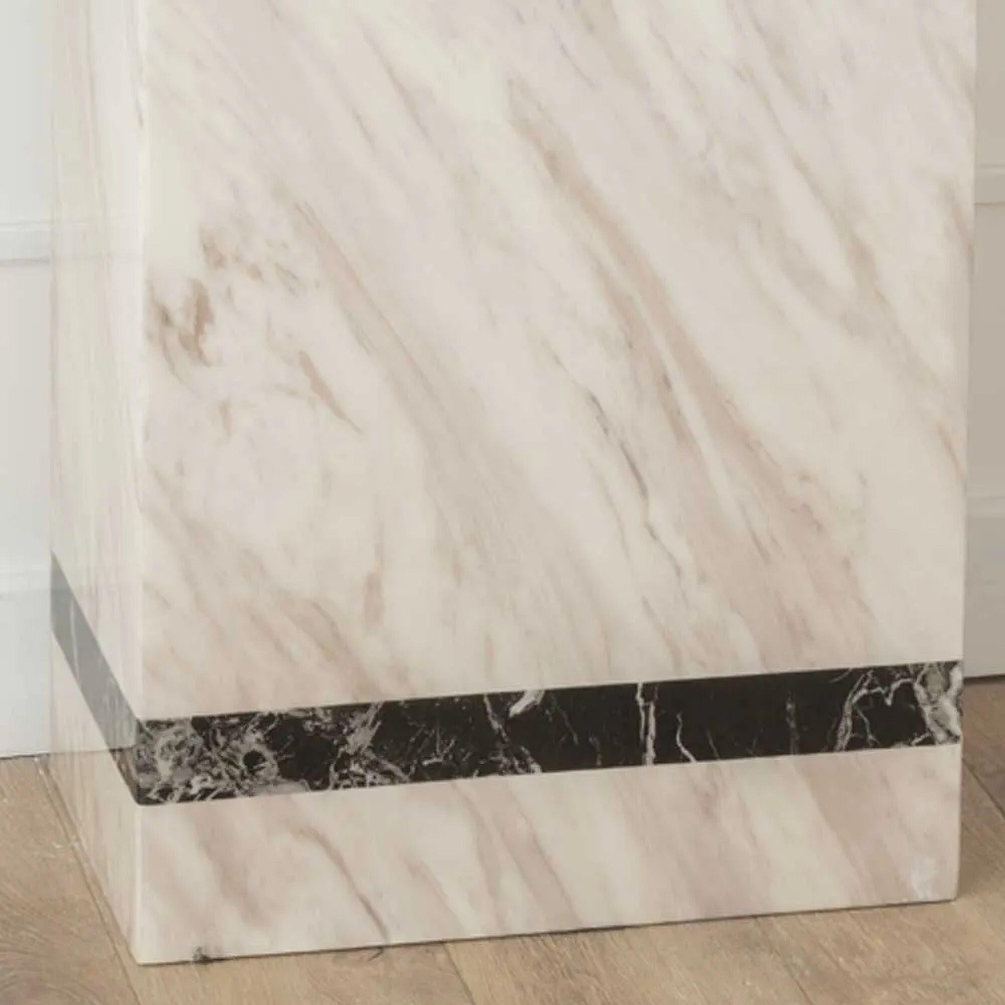 Arzano Cream Marble Console Table