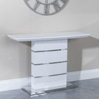 Brice White Gloss Console Table