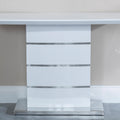 Brice White Gloss Console Table