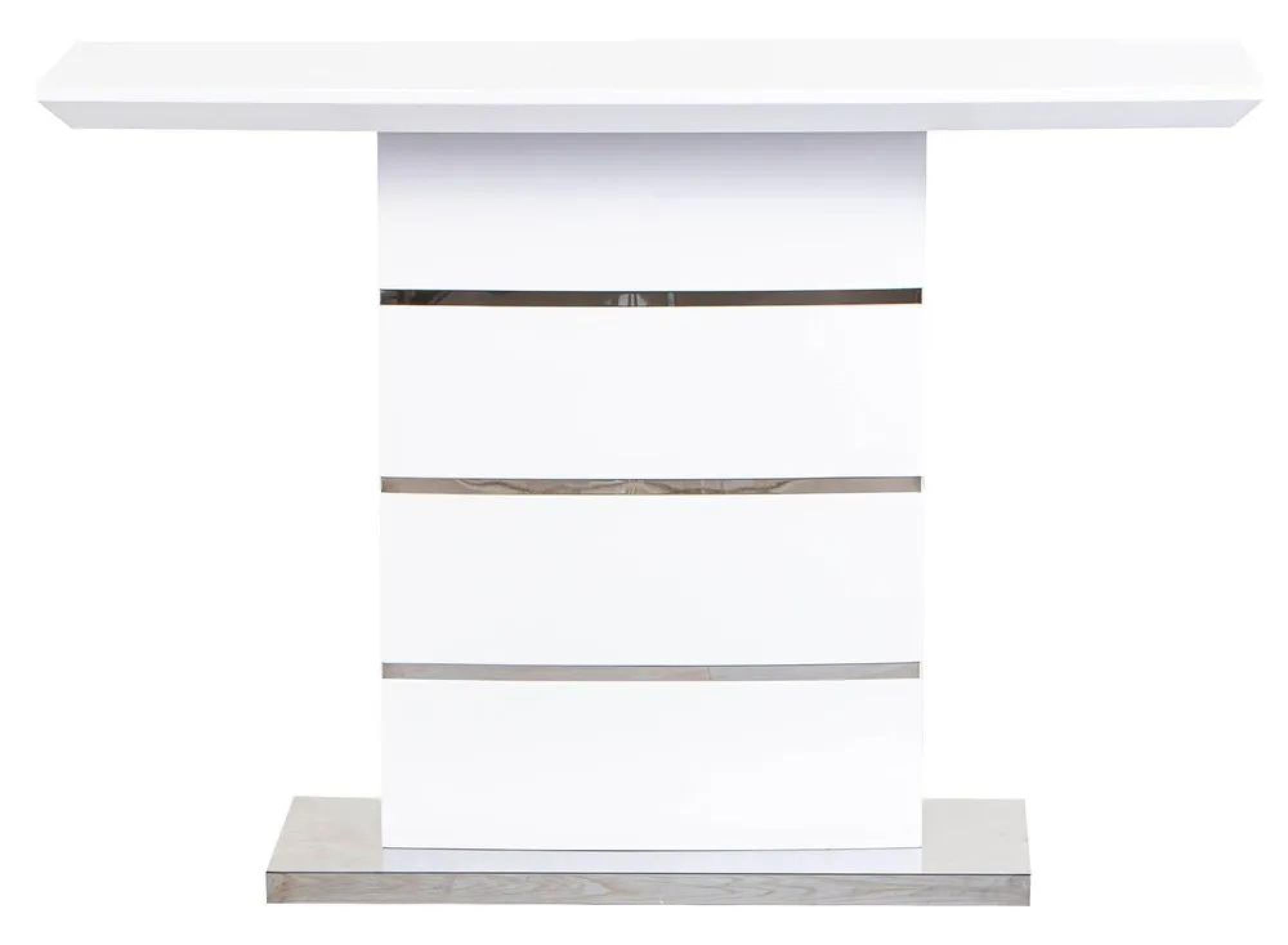 Brice White Gloss Console Table