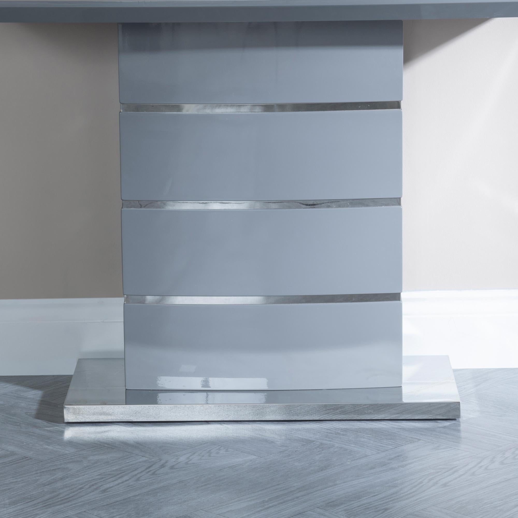 Brice Grey Gloss Console Table