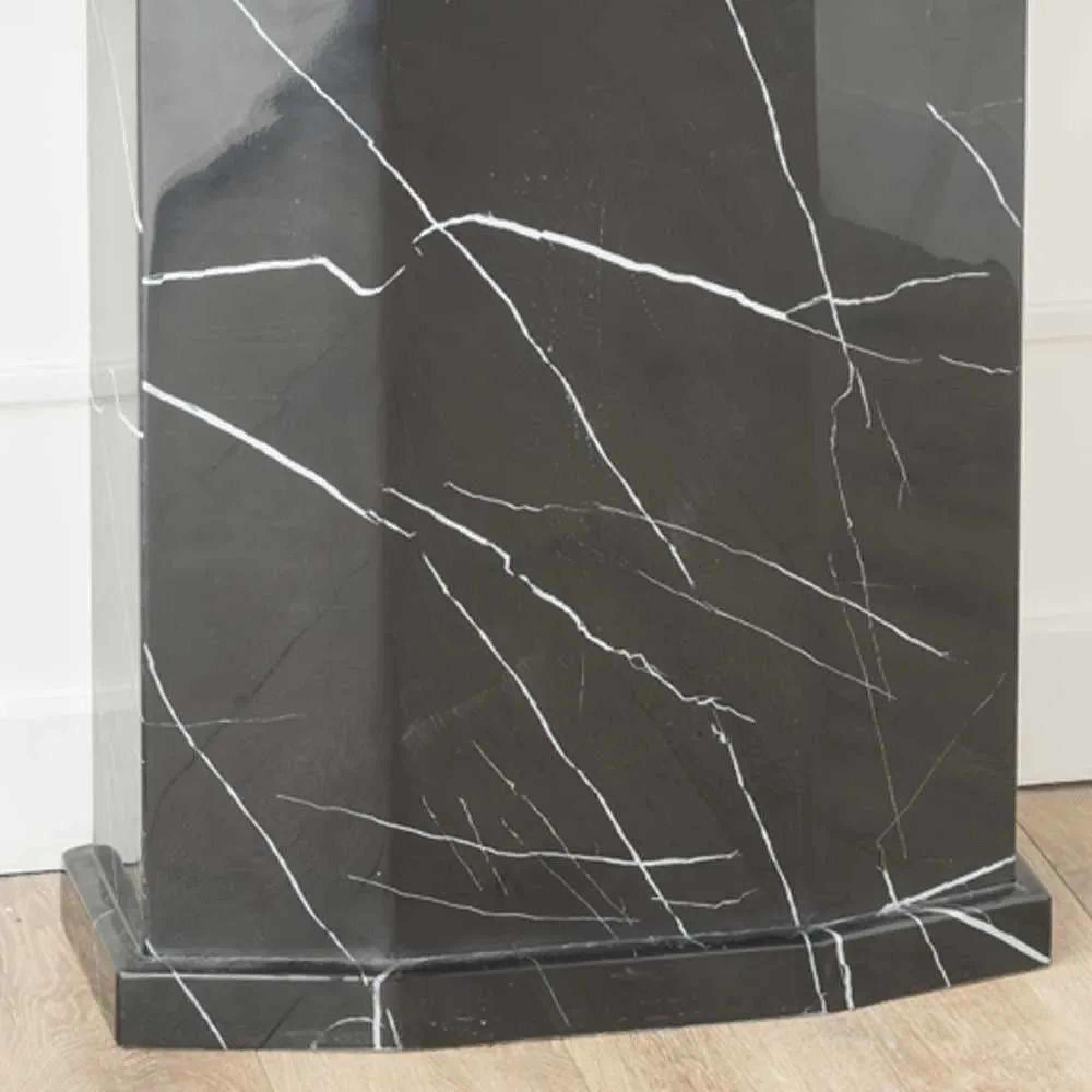 Nebula Black Marble Console Table