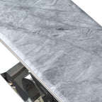 Welby Grey Marble and Chrome Console Table