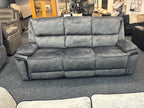 Turin 3+2 Suede Grey Recliner Sofas
