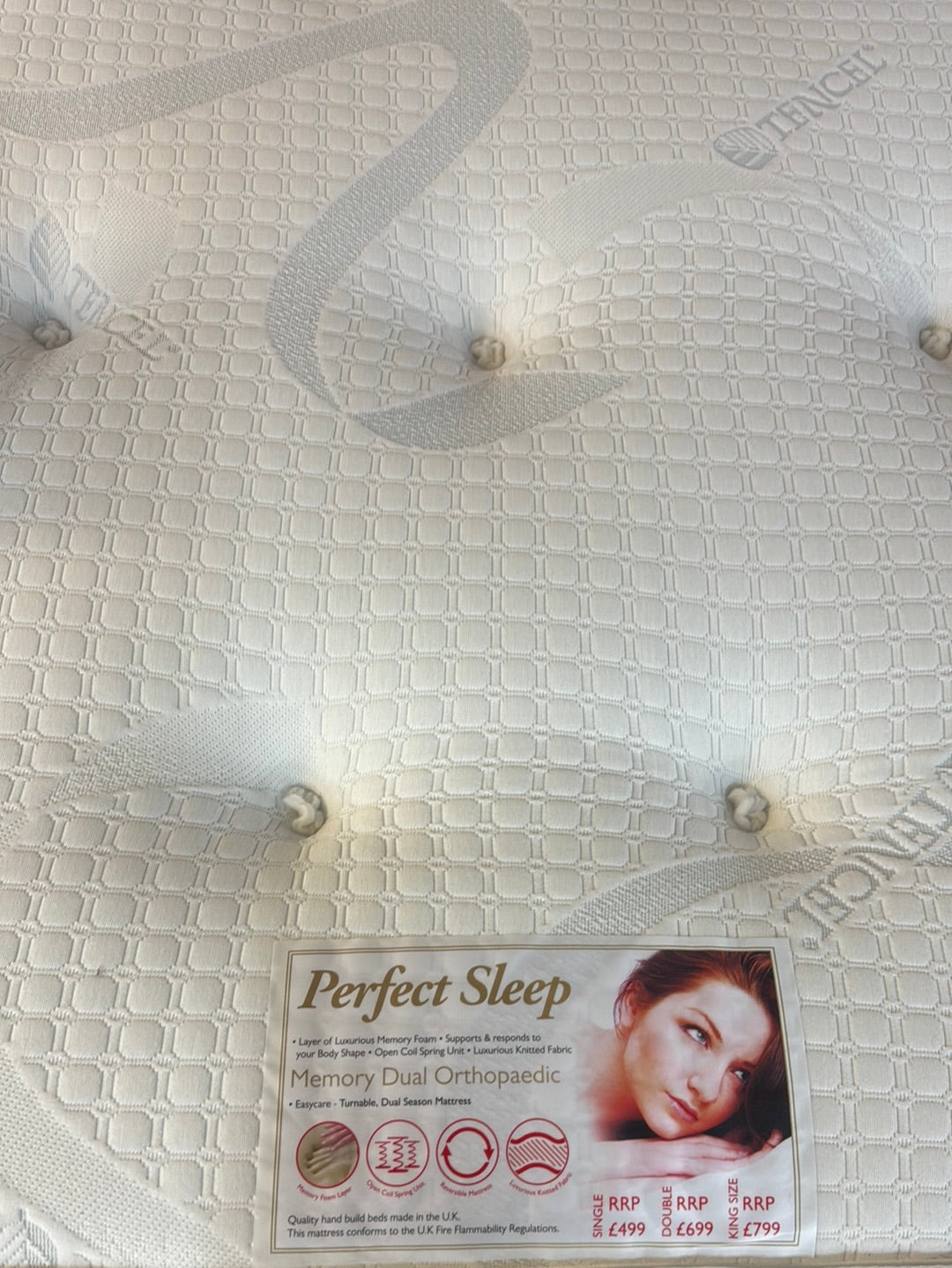 Memory Dual Orthopaedic Mattress Double