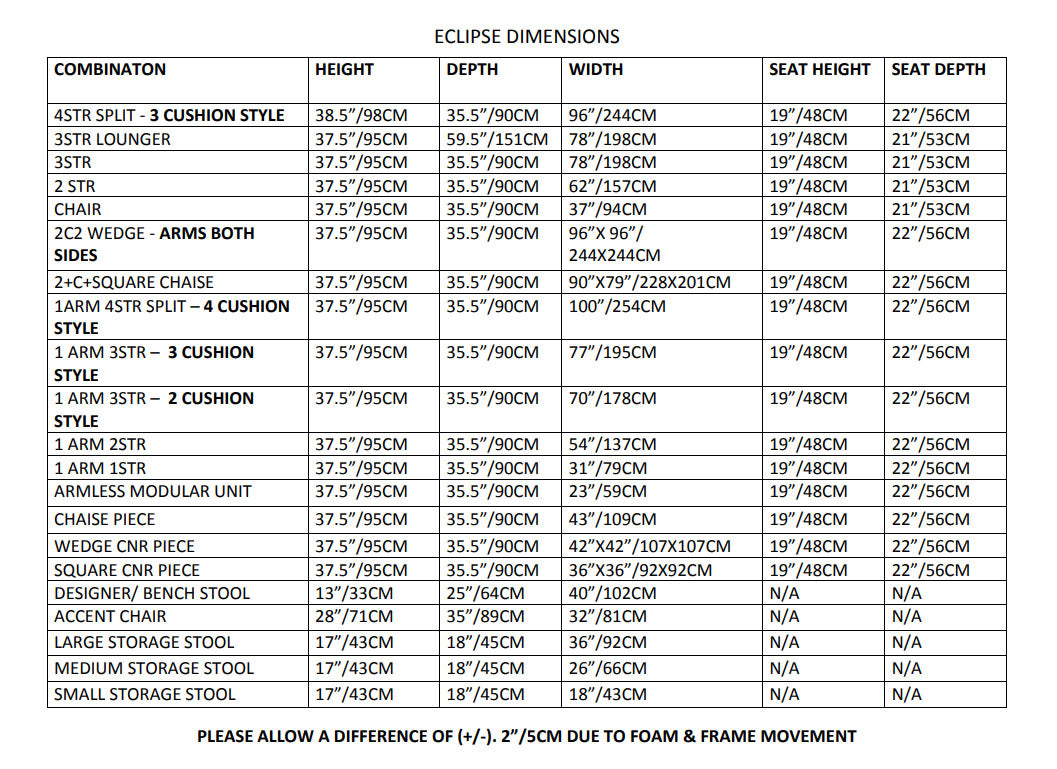 Modular Bespoke Eclipse Fabric Sofa