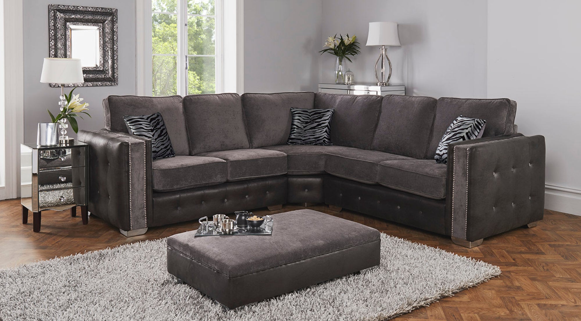 Modular Bespoke Glimmer Fabric Sofa